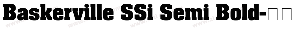 Baskerville SSi Semi Bold字体转换